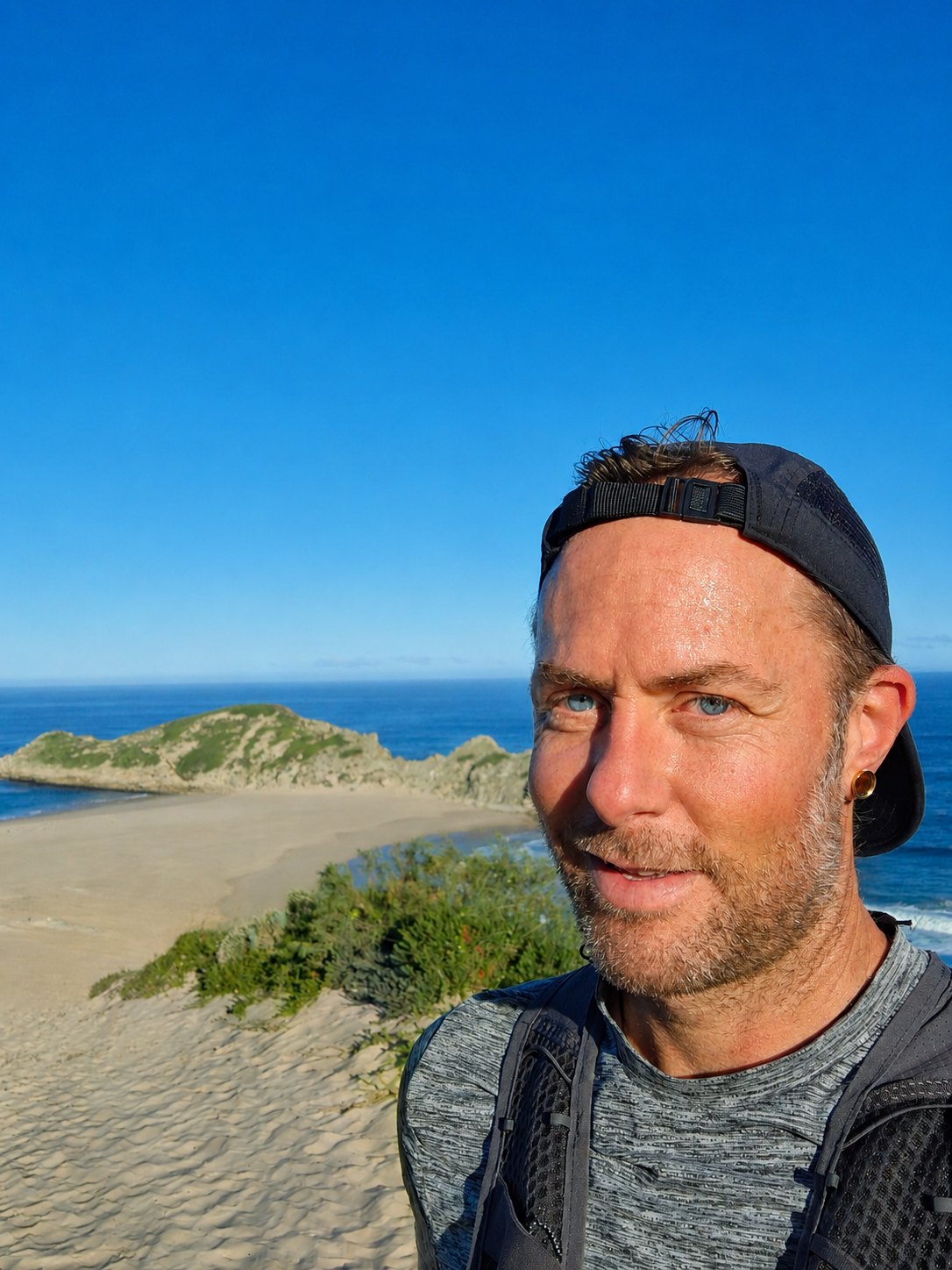 Kyle Young on the Robberg trail near Plettenberg Bay, South Africa